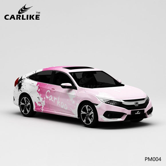 CARLIKE CL-PM004 color splash-ink high-precision printing customized car vinyl wrap for honda - CARLIKE WRAP