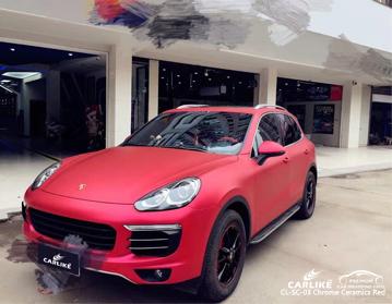 CARLIKE CL-SC-03 CHROME CERAMICS RED VINYL WRAP PORSCHE - CARLIKE WRAP