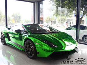 CARLIKE CL-SCM-08 ENVOLTURA LAMBORGHINI VINILO VERDE ESPEJO CROMADO 