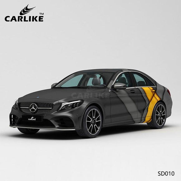 CARLIKE CL-SD010 pattern simple ribbon high-precision printing customized car vinyl wrap for mercedes-benz - CARLIKE WRAP