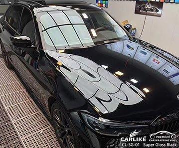 CARLIKE CL-SG-01 super gloss black vinyl for bmw - CARLIKE WRAP