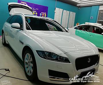 CARLIKE CL-SG-02 super gloss white low initial tack vinyl Freiburg im Breisgau Germany - CARLIKE WRAP