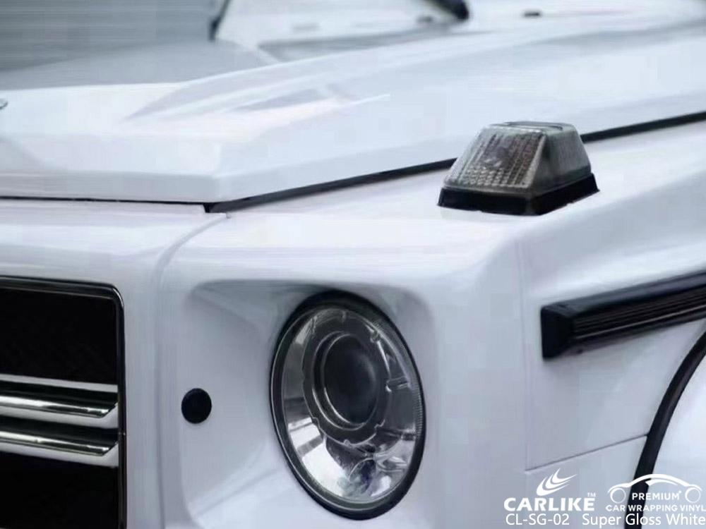 CARLIKE CL-SG-02 super gloss white vinyl initial low viscosity glue car wrap for mercedes-benz Netherlands - CARLIKE WRAP