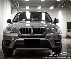 CARLIKE CL-SG-04 super gloss cement grey vinyl for bmw