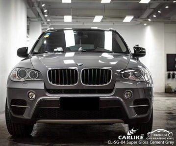 CARLIKE CL-SG-04 super gloss cement grey vinyl for bmw - CARLIKE WRAP