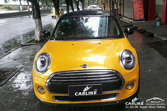 CARLIKE CL-SG-06 super gloss yellow vinyl wrap car Muntinlupa Philippines - CARLIKE WRAP