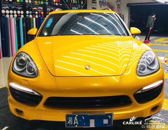 CARLIKE CL-SG-06 SUPER GLOSS YELLOW VINYL WRAPS PORSCHE - CARLIKE WRAP