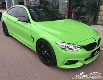 CARLIKE CL-SG-08 SUPER GLOSS APPLE GREEN VINYL WRAP BMW - CARLIKE WRAP