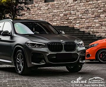 CARLIKE CL-SM-01 super matte black vinyl for bmw - CARLIKE WRAP