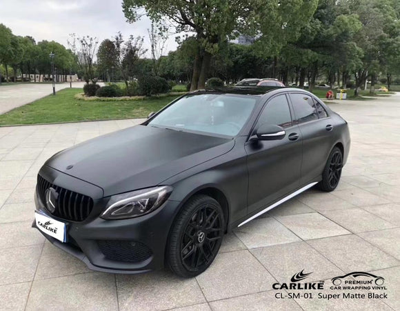 CARLIKE CL-SM-01 super matte black vinyl wrap mercedes Manila Philippines - CARLIKE WRAP