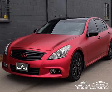 CARLIKE CL-SM-08 super matte red vinyl vehicle wraps Centre-Val de Loire France - CARLIKE WRAP