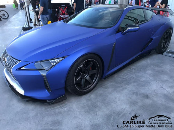 CARLIKE CL-SM-15 SUPER MATTE DARK BLUE VINYL On LEXUS - CARLIKE WRAP