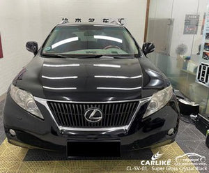 CARLIKE CL-SV-01 super gloss crystal black vinyl for lexus