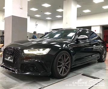 CARLIKE CL-SV-01 super gloss crystal black vinyl good conformity wraps Mauritius - CARLIKE WRAP