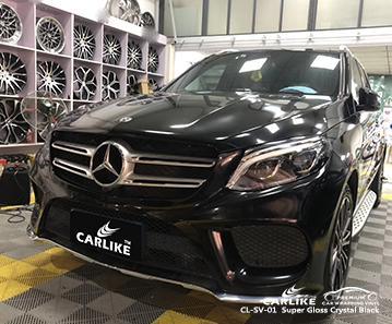 CARLIKE CL-SV-01 super gloss crystal black vinyl low initial tack for car Belgium Antwerpen - CARLIKE WRAP