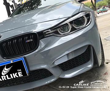 CARLIKE CL-SV-04 super gloss crystal cement grey film sticker for vehicle Brighton United Kingdom - CARLIKE WRAP