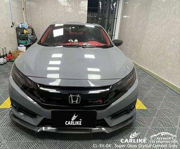 CARLIKE CL-SV-04 super gloss crystal cement grey vinyl for honda - CARLIKE WRAP