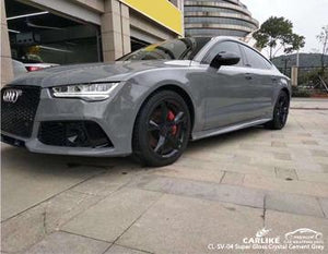 CARLIKE CL-SV-04 ENVOLTURA DE VINILO GRIS CEMENTO DE CRISTAL SUPER BRILLANTE AUDI 