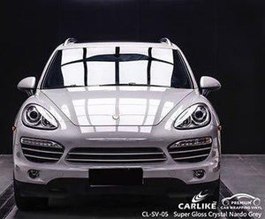 CARLIKE CL-SV-05 vinilo super brillante cristal nardo gris para porsche