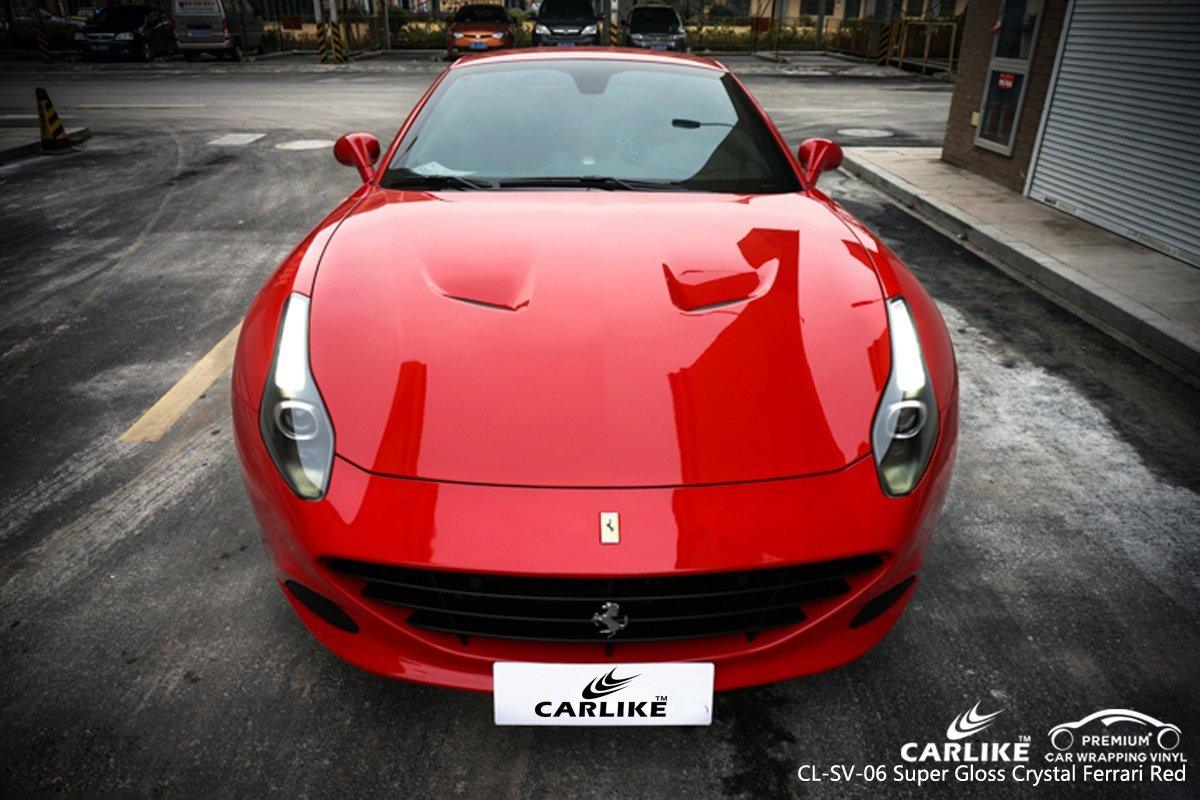 CARLIKE CL-SV-06 SUPER GLOSS CRYSTAL FERRARI RED VINYL