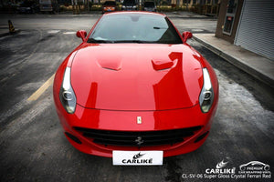 CARLIKE CL-SV-06 VINILO ROJO FERRARI DE CRISTAL SUPER BRILLANTE