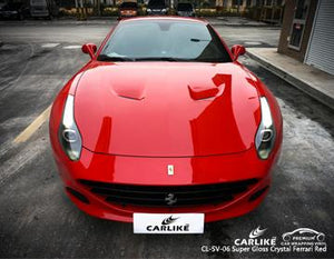 CARLIKE CL-SV-06 ENVOLTURA DE VINILO ROJO FERRARI DE CRISTAL SUPER BRILLANTE FERRARI 