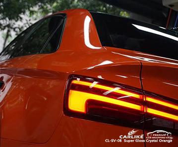CARLIKE CL-SV-08 super gloss crystal orange vinyl color change wrapping stickers Heidelberg Germany - CARLIKE WRAP
