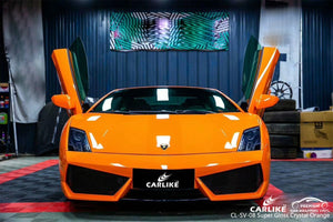 CARLIKE CL-SV-08 VINILO NARANJA CRISTAL SUPER BRILLANTE para envolver automóviles