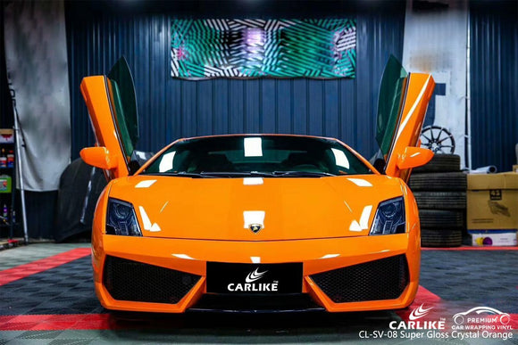 CARLIKE CL-SV-08 SUPER GLOSS CRYSTAL ORANGE VINYL For Wrap Car - CARLIKE WRAP