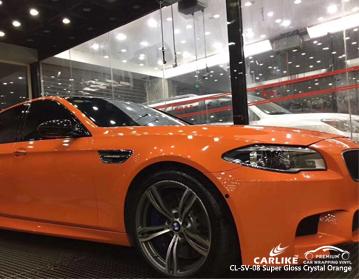 CARLIKE CL-SV-08 SUPER GLOSS CRYSTAL ORANGE VINYL WRAP BMW - CARLIKE WRAP