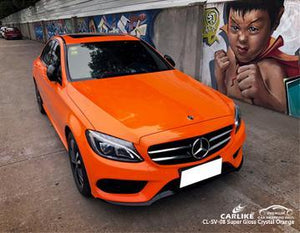 CARLIKE CL-SV-08 ENVOLTURA DE VINILO NARANJA CRISTAL SUPER BRILLANTE MERCEDES-BENZ 