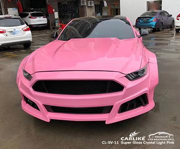 CARLIKE CL-SV-11 super gloss crystal light pink double casting car vinyl Minnesota United States - CARLIKE WRAP