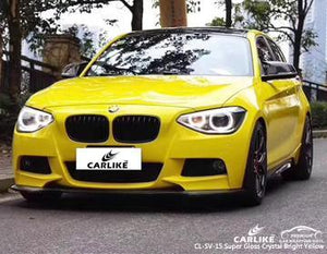 CARLIKE CL-SV-15 ENVOLTURA DE VINILO AMARILLO BRILLANTE CRISTAL SUPER BRILLANTE BMW 