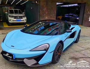 CARLIKE CL-SV-21 ENVOLTURA DE VINILO AZUL CIELO CRISTAL SUPER BRILLANTE McLaren 