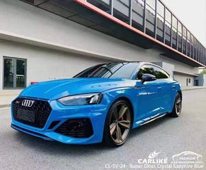 CARLIKE CL-SV-24 vinilo azul zafiro cristal super brillo para audi