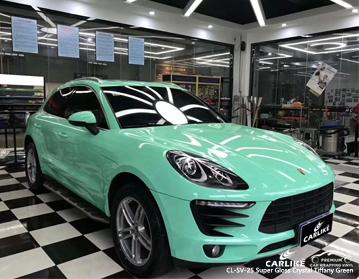 CARLIKE CL-SV-25 SUPER GLOSS CRYSTAL TIFFANY GREEN VINYL WRAP PORSCHE - CARLIKE WRAP