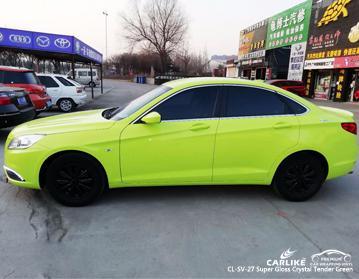 CARLIKE CL-SV-27 SUPER GLOSS CRYSTAL TENDER GREEN VINYL WRAP BAIC BJEV - CARLIKE WRAP