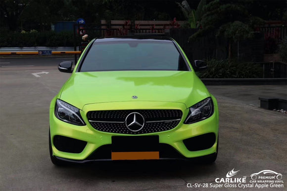 CARLIKE CL-SV-28 SUPER GLOSS CRYSTAL APPLE GREEN VINYL FOR CAR WRAP - CARLIKE WRAP