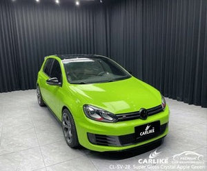 CARLIKE CL-SV-28 super gloss crystal apple green vinyl for volkswagen