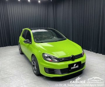 CARLIKE CL-SV-28 super gloss crystal apple green vinyl for volkswagen - CARLIKE WRAP