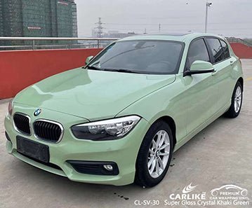 CARLIKE CL-SV-30 super gloss crystal khaki green vinyl for bmw - CARLIKE WRAP