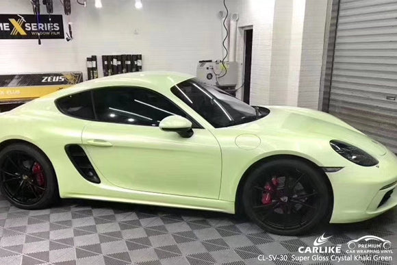 CARLIKE CL-SV-30 super gloss crystal khaki green vinyl wrap car Western Cape South Africa - CARLIKE WRAP