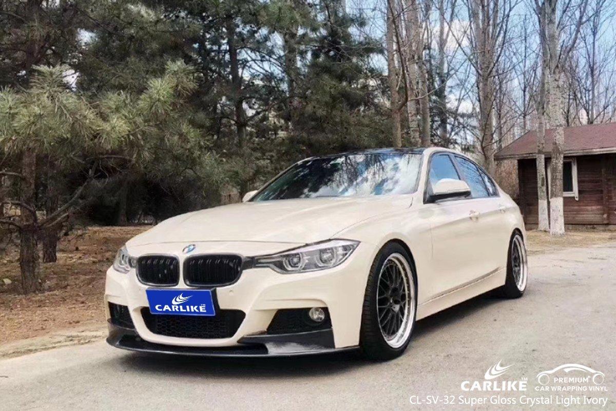CARLIKE CL-SV-32 SUPER GLOSS CRYSTAL LIGHT IVORY VINYL For Wrap BMW