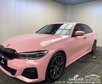 CARLIKE CL-SV-37 super gloss crystal rouge pink vinyl for bmw - CARLIKE WRAP