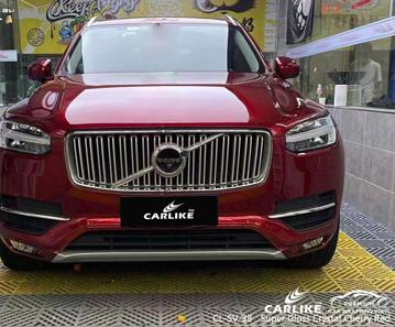 CARLIKE CL-SV-38 super gloss crystal cherry red vinyl for volvo - CARLIKE WRAP