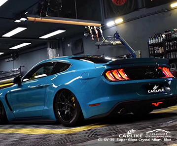 CARLIKE CL-SV-39 super gloss crystal miami blue perfect color changing auto vinyl Liverpool United Kingdom - CARLIKE WRAP