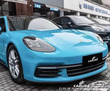 CARLIKE CL-SV-39 Super Gloss Crystal Miami Blue Vinyl For Panamera - CARLIKE WRAP
