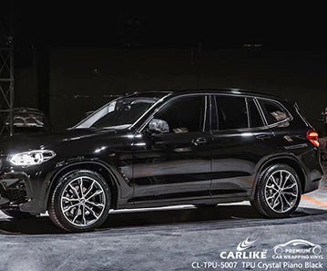 CARLIKE CL-TPU-5007 tpu gloss crystal piano black vinyl for bmw - CARLIKE WRAP