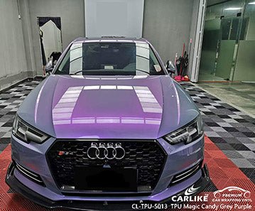 CARLIKE CL-TPU-5013 tpu magic candy grey purple vinyl for nio - CARLIKE WRAP