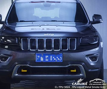 CARLIKE CL-TPU-5024 tpu liquid metal smoke grey vinyl for jeep - CARLIKE WRAP